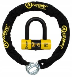 RIDER XTREM MINI + CNH12L120AUV AUVRAY набір ланцюг 120см з ланкою ласо з замком XTREM MINI 120см 12мм