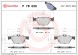 P78026 BREMBO Комплект гальмівних колодок з 4 шт дисків