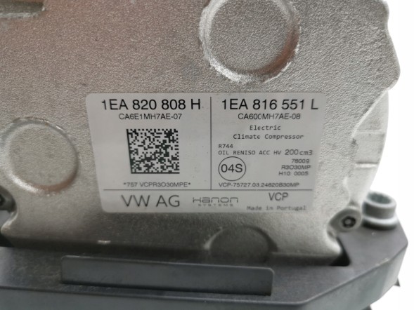Skoda OE 1EA816551L, DWP534782OE Компресор кондиціонера Skoda Enyaq IV 1EA816551L