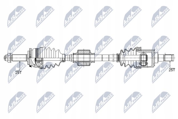NTY NPW-KA-358 Приводний вал nty