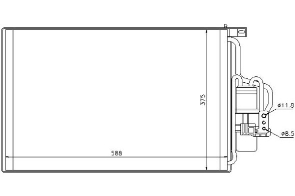 Nissens NIS94547(iMOTO) Конденсатор кондиціонера chevrolet corsa opel combo + набір водія #37