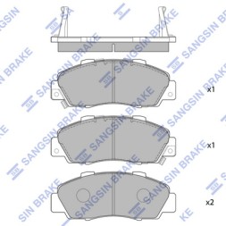 SP1076 F SANGSIN Комплект гальмівних колодок з 4 шт дисків