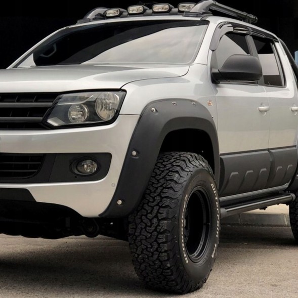 Proteile AFF006 РОЗШИРЮВАЧІ БРІВ КРИЛ КОЛІС VW AMAROK MK1 LIFT 2016-2021 ЧОРНИЙ МАТ