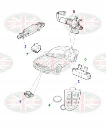 Jaguar OE Замок кришки багажника Jaguar XJ X350/X358 C2C1740 2W93F43200AD