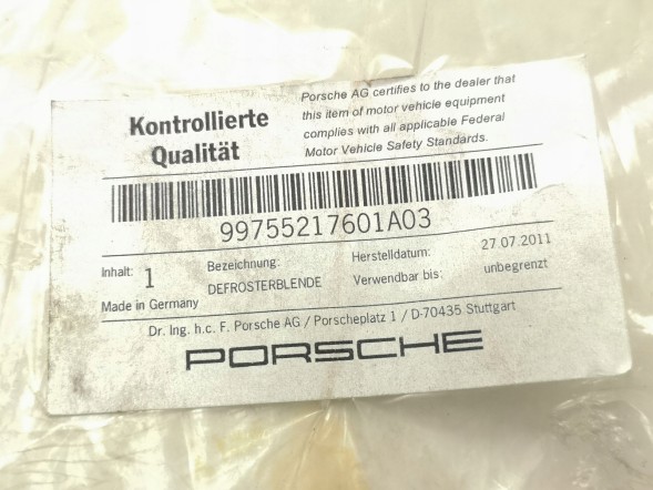 Porsche OE 99755217601A03 PORSCHE BOXSTER ПРАВА ОБРАБКА ПАНЕЛІ ПРИЛАДОВ