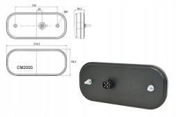 Fristom KPL348 Комплект світлодіодної лампи для причепа лафета буса ft-230 13-pin 4,5м