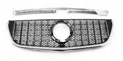 TOPGER KRG-ME-237 X РЕШІТКА РАДІАТОРА MERCEDES DB VITO W447 2020- СРІБЛЯСТА СТИЛЬ GTR