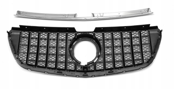 TOPGER KRG-ME-237 X РЕШІТКА РАДІАТОРА MERCEDES DB VITO W447 2020- СРІБЛЯСТА СТИЛЬ GTR