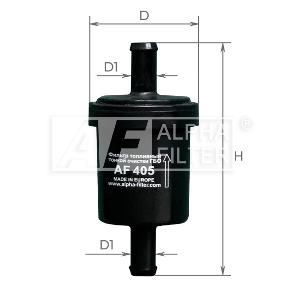 AF405 ALPHA FILTER Фільтр паливний