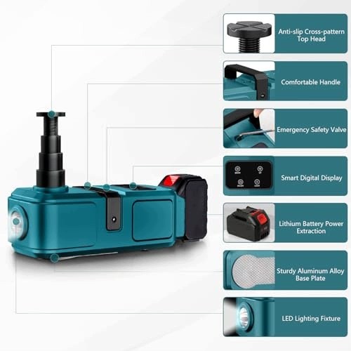 AD BRAKE B0GH78DJV2 ЕЛЕКТРИЧНИЙ АВТОМОБІЛЬНИЙ ПІДЙОМНИК 5Т БЕЗПРОВІДНИЙ ДЛЯ MAKITA для дому