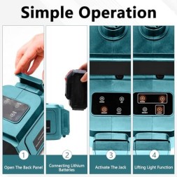 AD BRAKE B0GH78DJV2 ЕЛЕКТРИЧНИЙ АВТОМОБІЛЬНИЙ ПІДЙОМНИК 5Т БЕЗПРОВІДНИЙ ДЛЯ MAKITA для дому