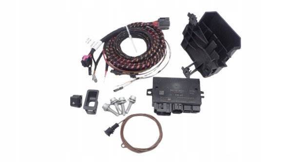 VAG-SYSTEM 83A WIĄZKA MODUŁ ZESTAW НОВИЙ КОМПЛЕКТ ПРОВІДКИ ФАРКОПА AUDI Q3 83A + МОДУЛЬ + КНОПКА + КРОНШТЕЙН + БОЛТИ - ПОВНИЙ НАБІР