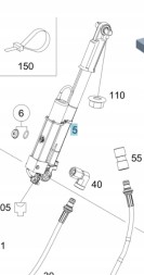 Mercedes-Benz OE A0035534305 ГІДРОЦИЛІНДР ПІДЙОМУ КАБІНИ ВОДІЯ МЕРСЕДЕС-БЕНЗ
