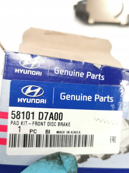 Hyundai OE 58101 D7A00 Гальмівні колодки передні hyundai tucson 2015-2020 oe 58101 d7a00