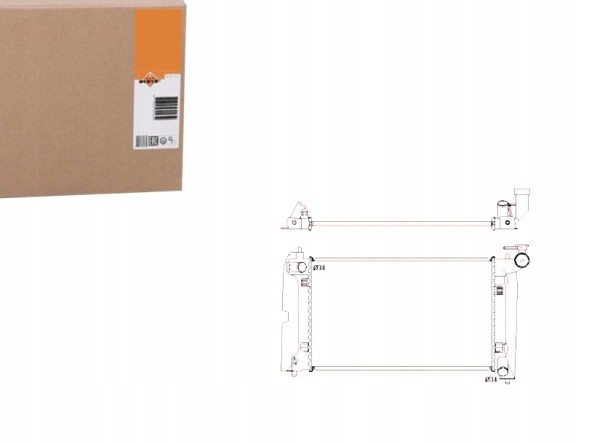 NRF PRO/53397 NRF Охолоджувач toyota води avensis, corolla 02- nrf + асистент зіткнення #34