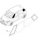 Fiat OE Бічне трикутне нерухоме переднє праве скло FIAT 500L 51957746 Атермічне