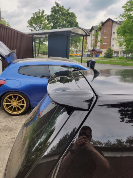 Китай GOLF 4 LOTKA DASZEK SPOILER CZARNY POŁYSK Спойлер чорний глянсовий Golf 4 задній