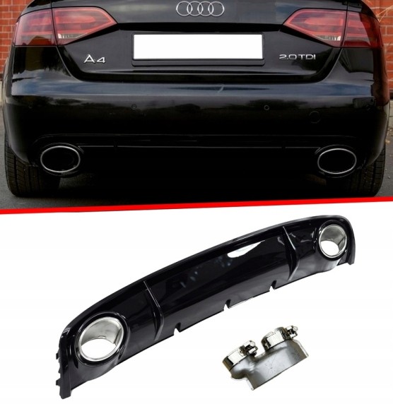 JBM JRDAURS4FBM Дифузор Бампер Спойлер Audi RS4 A4 B8 LIFT 12-15