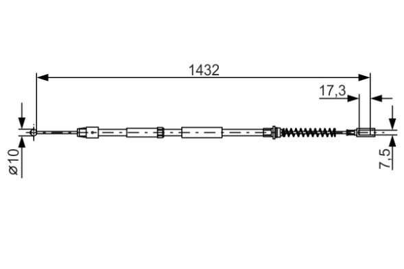 1987482034 BOSCH ТРОС ГАЛЬМIВНИЙ