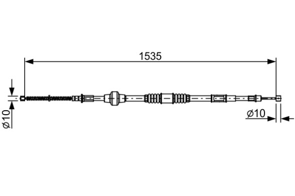 1987482533 BOSCH Трос гальма