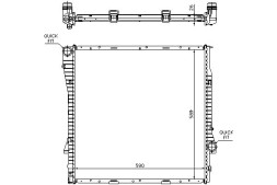 Nissens NIS60789A/RS1 Охолоджувач двигуна nissens 1711 050034n 1400341 311