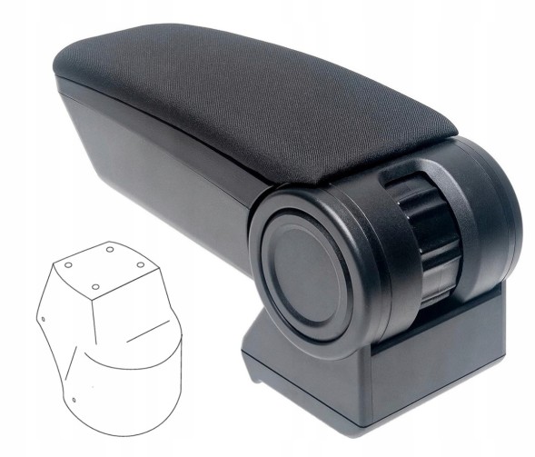 Rati V05305A Підлокітник Armster 3, Seat Mii, Škoda Citigo, VW UP, 2011-2019, тканина
