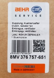 Behr Hella Service ВІЗКОТИЧНА МУФТА 8MV 376 757-651