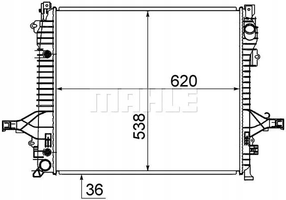 Mahle CR 1191 000S Охолоджувач води cr 1191 000s mahle