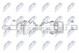 NTY NPW-CH-034 Nty npw-ch-034 привідна піввісь
