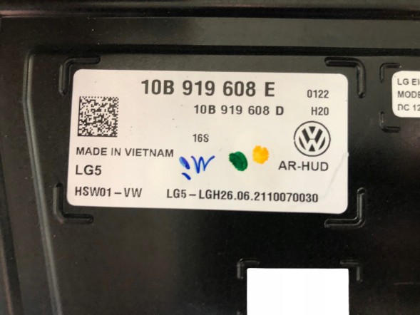 Volkswagen OE VOLKSWAGEN ID.4 ПРОТИВНИЙ ДИСПЛЕЙ 10B919608B