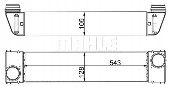 Mahle CI 193 000S Охолоджувач повітря інтеркулер ci 193 000s mahle