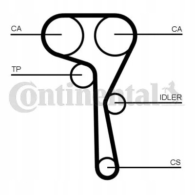 Continental CT1167WP3PRO Комплект грм + водяний насос ct1167wp3pro
