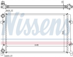 Nissens 65277A Радіатор, система охолодження двигуна nissens 65277a