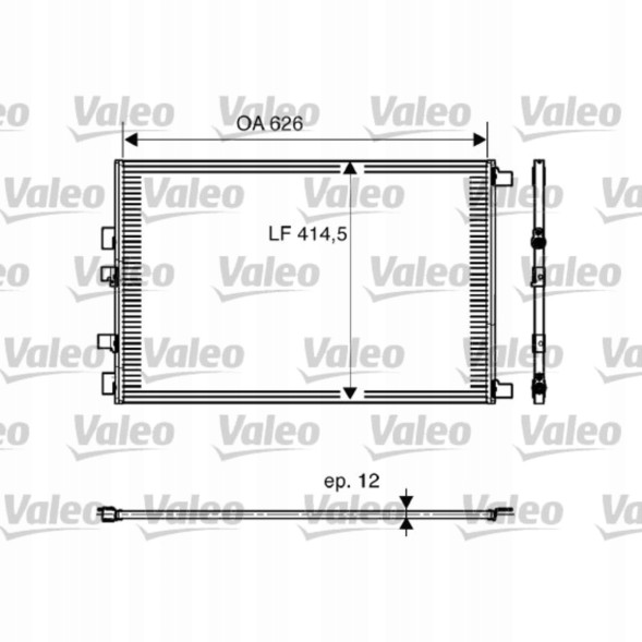 Valeo 818002 Valeo 818002 конденсатор, кондиціонер