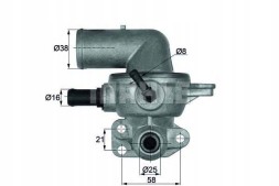 Behr TI 133 88D BEH/BOX ТЕРМОСТАТ BEHR CHRYSLER VOYAGER IV 2.5 CRD (RG. РС