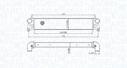 MAGNETI MARELLI 351319205300 Охолоджувач повітря інтеркулер 351319205300