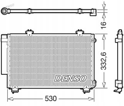 Denso DCN50060 Конденсатор радіатора кондиціонування повітря dcn50060 denso