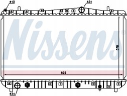 Nissens 61634 Радіатор охолодження двигуна шевроле