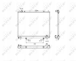 NRF 53754 53754/ Nrf радіатор mitsubishi pajero 3.2did 00-