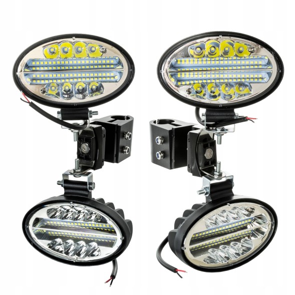 Mizar 75696 Комплект робочих фар LED 12V 24V права ліва + кронштейн John Deere 4 шт.
