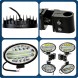 Mizar 75696 Комплект робочих фар LED 12V 24V права ліва + кронштейн John Deere 4 шт.