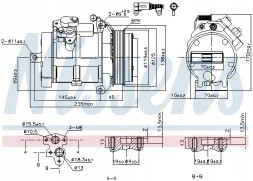 Nissens 89606 Компресор компресора кондиціонера 89606 nissens