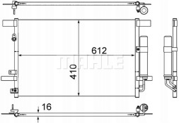 Mahle AC 557 000S Mahle ac 557 000s конденсатор, кондиціонер