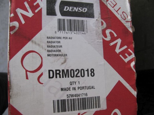 Denso DRM02018 Радіатор охолодження двигуна vag denso drm02018