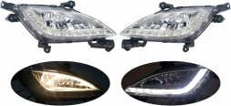 CHINA 92201-A6000, 92201A6000, 92201-A6100, 92201A6100 92201-A5100, 92201A5100, 92201-A6110, 92201A6110 Hyundai i30 i30 2012 12-15 галогенна фара в зборі з денними ходовими вогнями led та лампою ліва