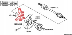 Subaru OE 28313AL000 КРОСОВЕР КОЛЕСА ПІДВІСКИ ПЕРЕДНЬОГО ПРАВОГО SUBARU LEGACY OUTBACK 14-20