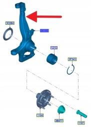 Ford OE JB3C-3K170-E2C, JB3Z3K185U ПОПЕРЕДЖЕННЯ ПРАВИЙ ПЕРЕДНІЙ FORD RANGER MK5 2019- OEM 2567196 _ JB3C-3K170-E2C