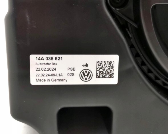 Volkswagen OE 14A035621, DWP527016OE САБВУФЕР ДИНАМІК БАС НИЗЬКОЧАСТОТНИЙ VW ID.7 ID7 14A035621 ОРИГІНАЛ