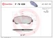 P79028 BREMBO Комплект гальмівних колодок з 4 шт дисків