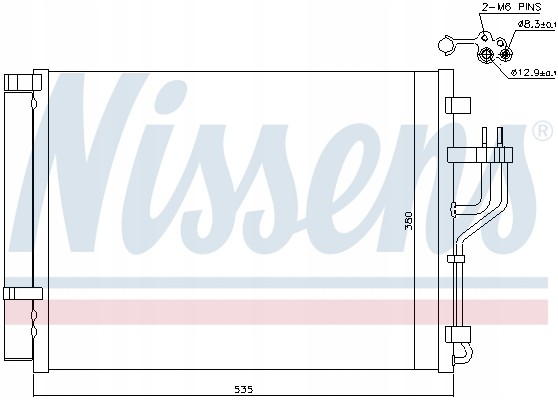 Nissens 940353 Конденсатор кондиціонера nissens 940353